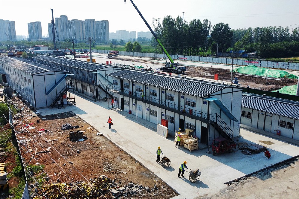 中電建濟(jì)南地鐵9號線活動房工程項目